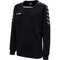 Bluzy dla chłopców - Hummel hmlAUTHENTIC KIDS TRAINING SWEAT bluza chłopięca, czarno-biała, 128 - miniaturka - grafika 1