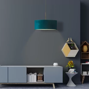 LYSNE Nowoczesny zwis SINTRA VELVET fi 50 cm kolor zieleń butelkowa 14531V/14 kolor zieleń butelkowa - Lampy sufitowe - miniaturka - grafika 4