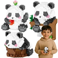 Klocki - KLOCKI KONSTRUKCYJNE 3 W 1 ZESTAW PANDA DO BUDOWANIA MINI KOALA NA PREZENT - miniaturka - grafika 1