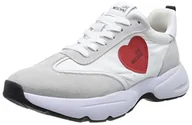 Trampki damskie - Love Moschino Damskie trampki Ja15035g1gin510a41 W.trampek, białe, rozmiar 38, biały, 41 EU - miniaturka - grafika 1