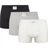 Spodenki damskie - Calvin Klein Męskie szorty retro (3 sztuki), Grey Heather/Black/Snow Heather, L - miniaturka - grafika 1