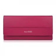 Portfele - PORTFEL DAMSKI SKÓRZANY RÓŻOWY DUŻY POZIOMY PAOLO PERUZZI AL-01-PI - miniaturka - grafika 1