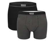 Majtki męskie - MEXX Bokserki męskie z bawełną, 2 pary (Czarny/ szary, XXl) - miniaturka - grafika 1