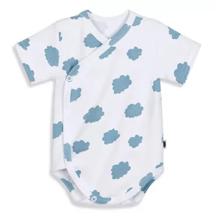 Body kopertowe z krótkim rękawem CLOUDS 62 - Body dla niemowląt Body kopertowe z krótkim rękawem CLOUDS 62 - Body dla niemowląt - miniaturka - grafika 1