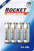 Baterie i akcesoria - Rocket Alkaline High Drain LR6 AA elementy 4 vnt. - miniaturka - grafika 1