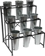 Donice - Art-Pol Stojak metalowy Na Kwiaty do Kwiaciarni 9 osłonki - miniaturka - grafika 1