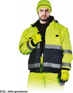 Odzież robocza - R.E.I.S. LH-VIBER - KURTKA OSTRZEGAWCZA ZIMOWA - czerwono-granatowy 3XL - miniaturka - grafika 1