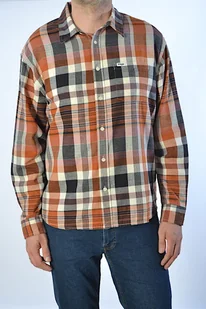 WRANGLER 1 POCKET SHIRT WITHERED ROSE KOSZULA MĘSKA LUŹNA - Koszule męskie - miniaturka - grafika 1