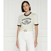Koszulki i topy damskie - Tommy Hilfiger T-shirt VARSITY | Regular Fit - miniaturka - grafika 1