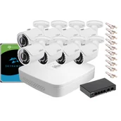 Zestawy do monitoringu - Zestaw monitoringu IP Dahua NVR 1TB 8 kamery tubowe 2MPx - miniaturka - grafika 1
