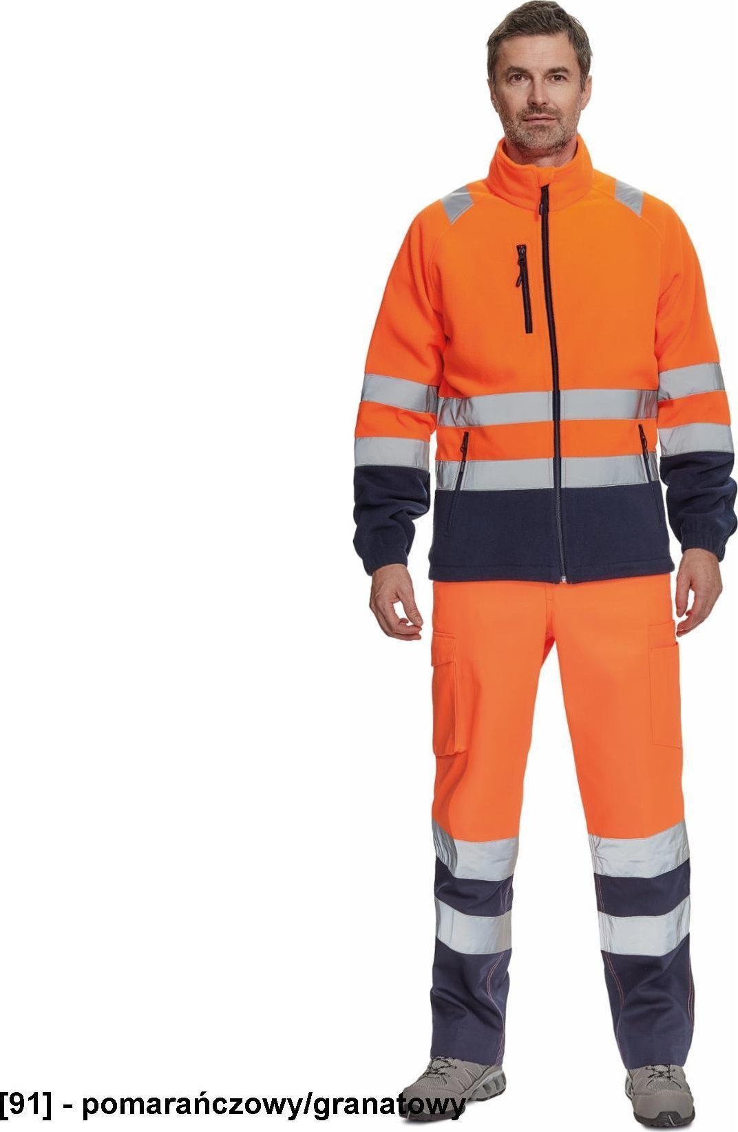 CERVA SEVILLA HV - bluza polarowa - pomarańczowy/granatowy XL