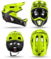 Kaski rowerowe - Ufo Kask Rowerowy Mtb E-Bike Defcon-Two Z Wypinaną Szczęką Kolor Czarny/Ż - miniaturka - grafika 1
