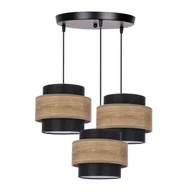 Lampy sufitowe - Twin lampa wisząca 3-punktowa czarna 33-17901 - miniaturka - grafika 1