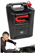 Kanistry - Kanister plastikowy 20L na Paliwo i Olej Czarny z Lejkiem Chowanym - miniaturka - grafika 1
