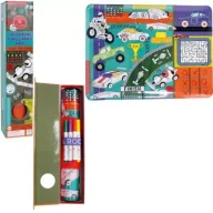 Podkładki na biurko - Silikonowa mata z łamigłowkami i grami Samochody - miniaturka - grafika 1