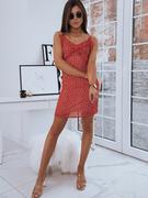 Sukienki - Sukienka LEILA czerwona Dstreet EY1540 - miniaturka - grafika 1