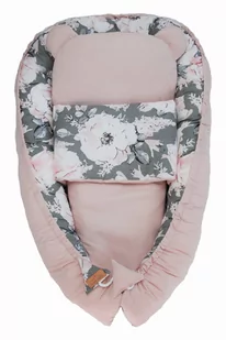 Duży kokon niemowlęcy  zestaw PEONIE - Kokony niemowlęce - miniaturka - grafika 1