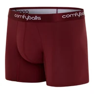 Majtki męskie - COMFYBALLS Bokserki LONG COTTON red - miniaturka - grafika 1