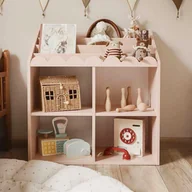 Półki i regały dla dzieci - Biblioteczka pudrowy róż book nook sunset - miniaturka - grafika 1
