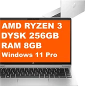 Laptopy - HP ProBook 455 G10 / 70Z72AV / Ryzen 3 / 8GB / 256GB / Radeon / FullHD / Dotyk / Win 11 Pro / Srebrny - miniaturka - grafika 1