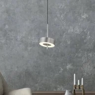 Lampy sufitowe - Q-Smart-Home Paul Neuhaus Smart LED lampa wisząca Q-Rotate aluminium Ø 14 cm - miniaturka - grafika 1