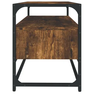 Szafka pod TV, przydymiony dąb, 80x35x45 cm Lumarko! - Szafki RTV - miniaturka - grafika 8