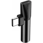 Adaptery i przejściówki - Baseus Adapter Baseus USB-C do Mini Jack 3.5mm i USB-C CATL41-01 - miniaturka - grafika 1