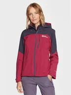 Kurtki i kamizelki sportowe damskie - Jack Wolfskin Kurtka softshell Go Hike 1113972 Bordowy Regular Fit - miniaturka - grafika 1