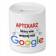Skarbonki - Skarbonka Dla Aptekarza na Urodziny na Prezent z Nadrukiem ze Zdjęciem - miniaturka - grafika 1