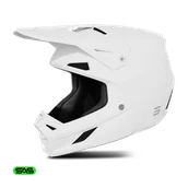 Kaski motocyklowe - Kask MX Shot Speed Złamany Biały BłyszczącyL - miniaturka - grafika 1