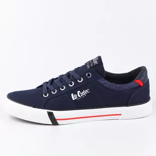 Granatowe tenisówki męskie LEE COOPER 1833M - Lee Cooper - Trampki męskie - miniaturka - grafika 1