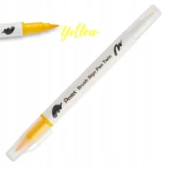 Kredki, ołówki, pastele i pisaki - Pisak PENTEL Brush Sign Pen Twin SESW30 żółty - miniaturka - grafika 1