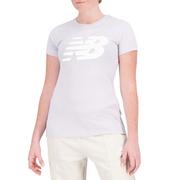 Koszulki sportowe damskie - Koszulka New Balance WT03816GRV - fioletowa - miniaturka - grafika 1