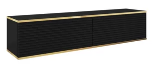 Szafka Rtv Oro Mdf 135 Złoty / Czarna - Inne meble do salonu - miniaturka - grafika 1