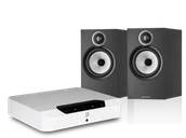 Zestawy stereo - Bluesound POWERNODE EDGE (biały) + 606 S3 (czarny) - miniaturka - grafika 1