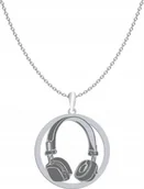 Zawieszki - Radziszewska Jewellery Naszyjnik Słuchawki DJ srebro GRAWER GRATIS - miniaturka - grafika 1