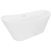 Wanny - Mexen Dora wanna wolnostojąca 150 x 75 cm, biała, przelew biały - 52071507500-20 - miniaturka - grafika 1