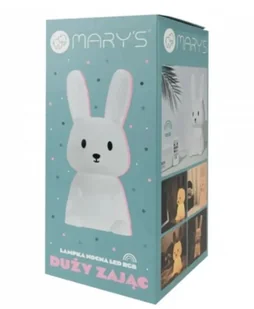 Lampka nocna LED RGB+WW + R/C zając duży biały - Zestawy szkolne - miniaturka - grafika 1