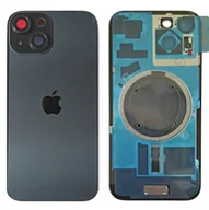 Części serwisowe do telefonów - Klapka Jednobryłowa Plecki Tył iPhone 15 Black z Ramką i Magnesami - miniaturka - grafika 1
