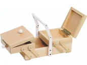 Prace ręczne dla dzieci - Pudełko na przybory do szycia z białą rączką Goki - miniaturka - grafika 1