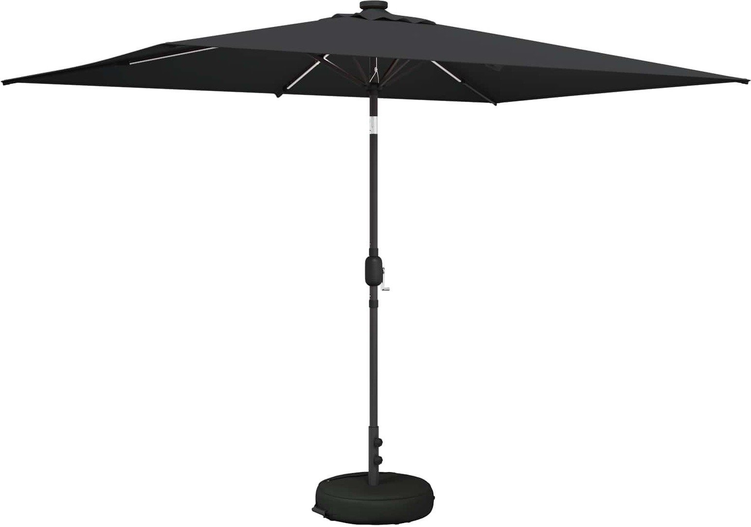 vidaXL vidaXL Parasol ogrodowy z LED-owymi lampkami 200 x 300 cm Poliester