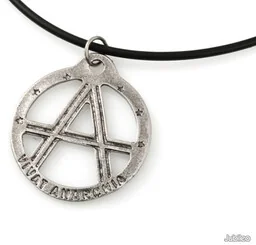 WISIOREK VIVAT ANARCHIA emo punk kauczuk anarchia (aj889) - Wisiorki - miniaturka - grafika 1