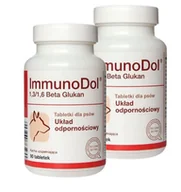 Suplementy i witaminy dla psów - Dolfos Immunodol DOG 2x90 tabletek - miniaturka - grafika 1