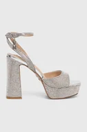 Sandały damskie - Steve Madden sandały Transpire-R kolor srebrny SM11002901 - miniaturka - grafika 1