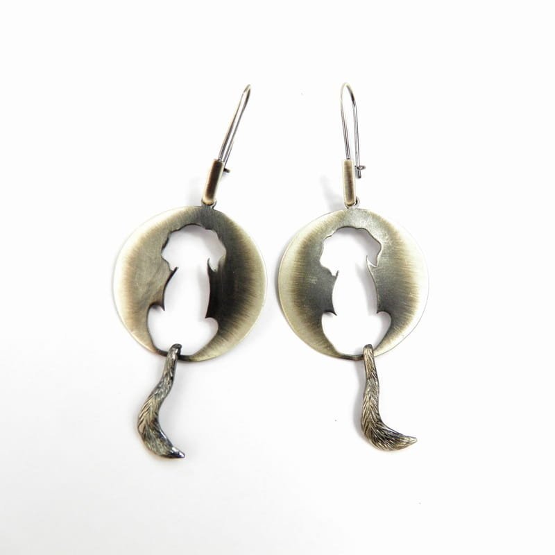 Kolczyki z pieskami z ogonkiem