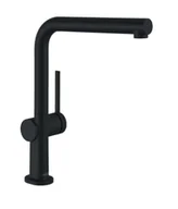 Baterie kuchenne - Hansgrohe M54 - Bateria zlewozmywakowa Talis z wyciąganą wylewką, EcoSmart, czarny mat 72845670 - miniaturka - grafika 1