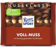 Czekolada - Ritter Sport- Voll-Nuss czekolada mleczna z orzechami 100g - miniaturka - grafika 1
