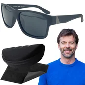 Okulary przeciwsłoneczne - Okulary Przeciwsłoneczne Męskie Polaryzacja Prius Nerdy UV400 Etui - miniaturka - grafika 1