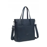 Torebki damskie - Modna Duża Torebka Damska Shopper Granatowa LUIGISANTO Y1249 Blue - miniaturka - grafika 1