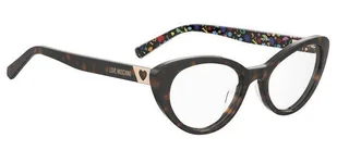 Okulary korekcyjne Love Moschino MOL577 086 - Okulary korekcyjne, oprawki, szkła - miniaturka - grafika 2